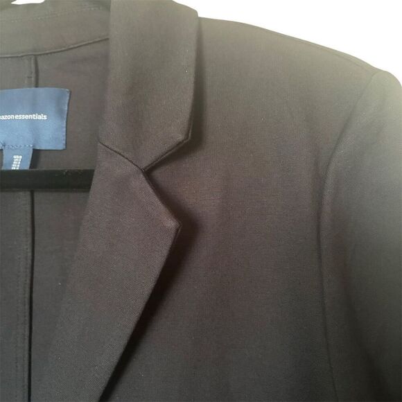 Amazon Essentials Women's Black One-Button Blazer Size S Workwear - Picture 6 of 10